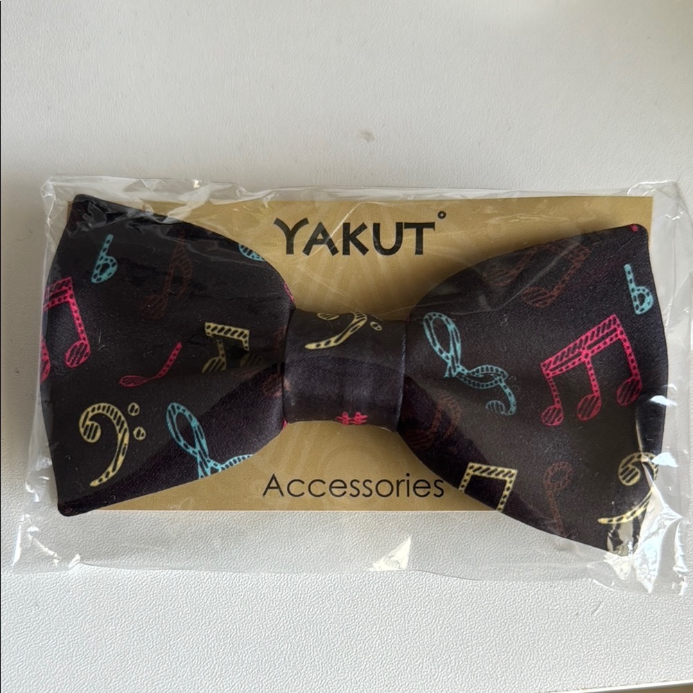 New Handmade Pre-tied Bow Tie in Coool Music Sheet